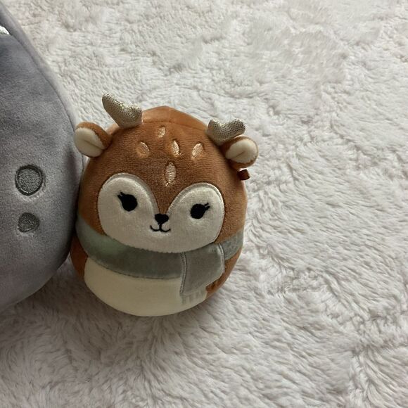 Squishmallow‎ Set Of 3 Boulder The Moon, Dawn The Deer And Luna The Penguin - Picture 3 of 11